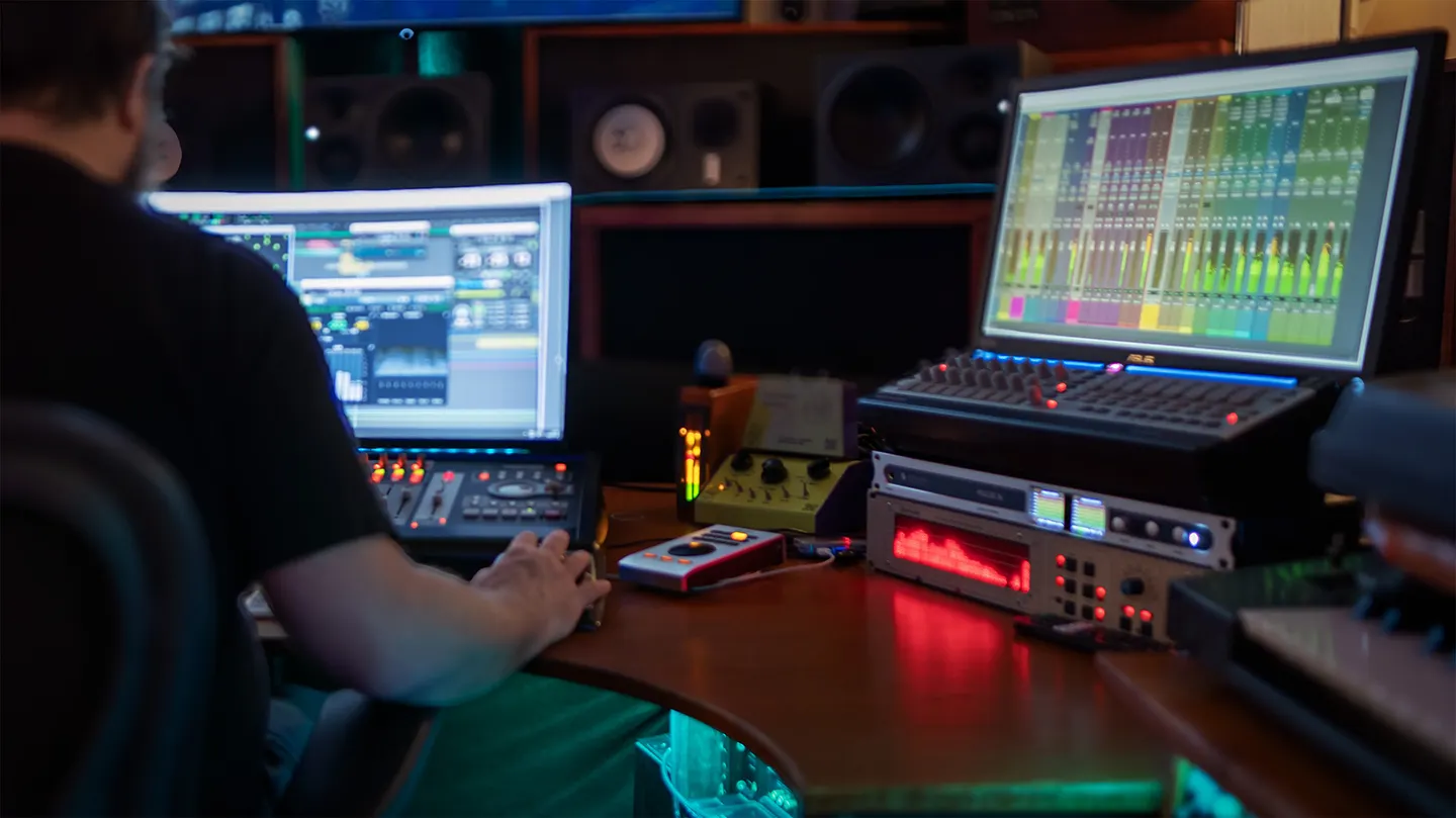 Engineer at the mix position — Expaz Studios
