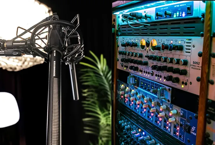 Rack audio et micros MKH Sennheiser