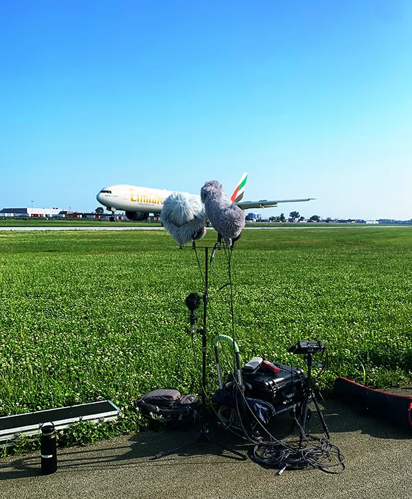 Specialty field recording — airport tarmac location capture